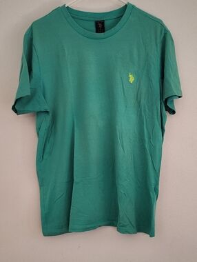 U.S. Polo Assn. Teal Short Sleeve Crew Neck Tee with Contrast Logo